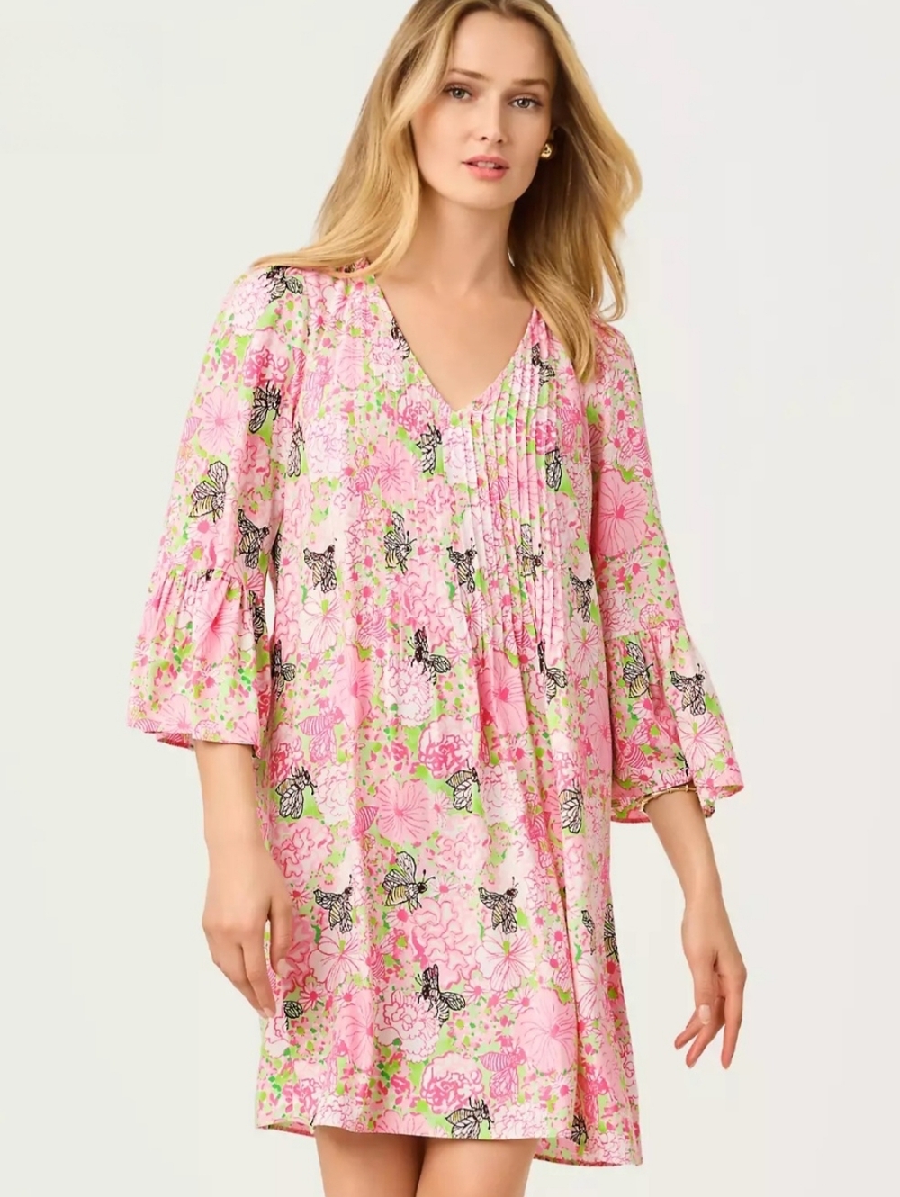 NWT Lilly Pulitzer Danika Tunic Dress Pistachio Macaron Bees Knees Size 12